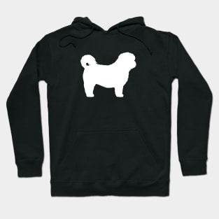 White Shih Tzu Silhouette Hoodie